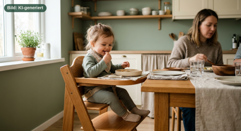 Montessori-Hochstuhl: Der richtige Sitzplatz für selbstständiges Essen